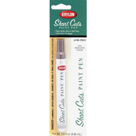 Krylon Short Cuts 1/3 Fl Oz Chrome Gloss Paint Pen SCP-902